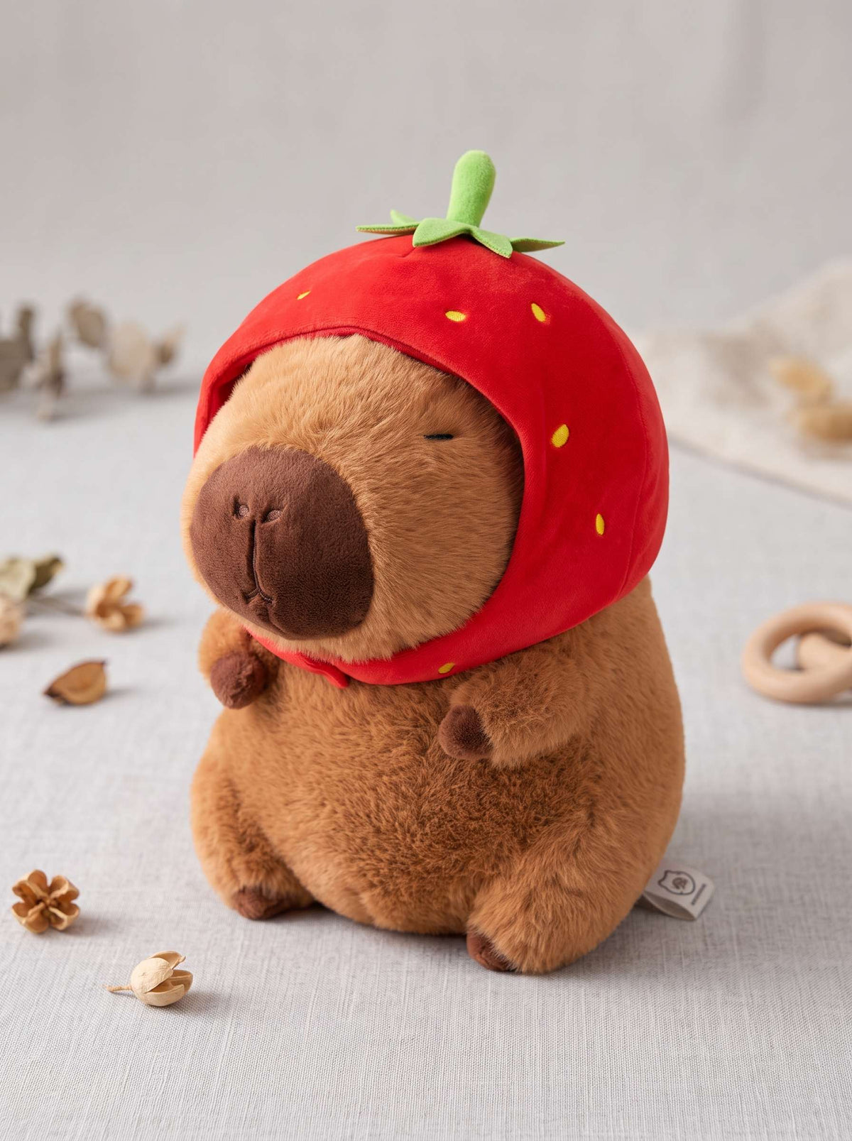 Peluche Capibara Frutilla Ultrasuave